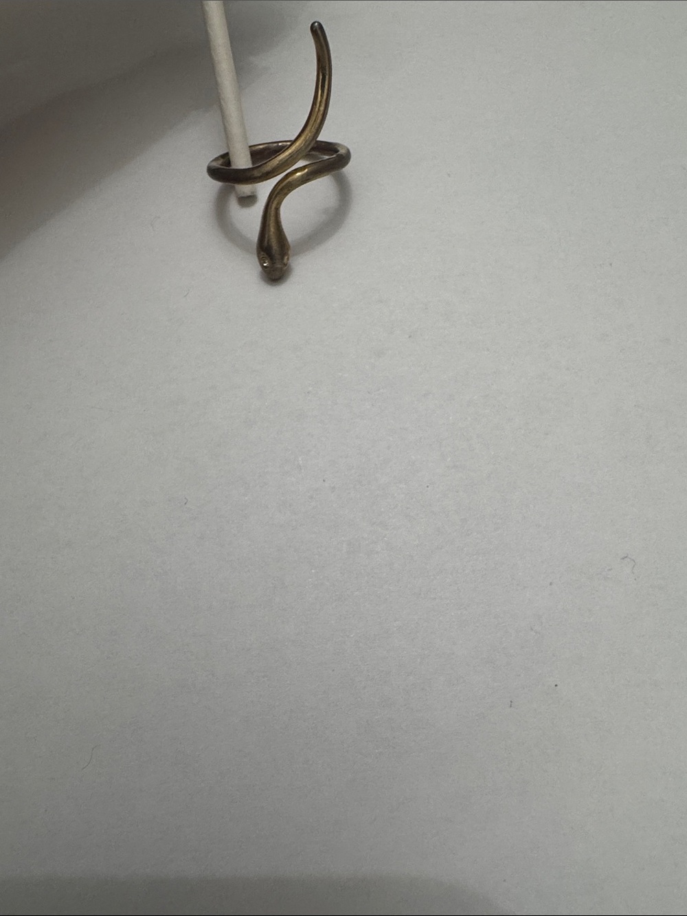 Gold Tone Snake Wrap Ring - Picture 2 of 7